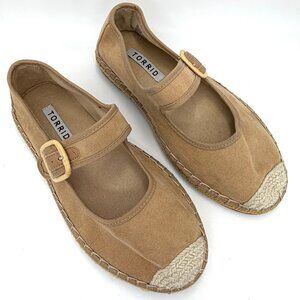 New Torrid Tan Mary Jane Flat Shoes - Size 8WW